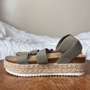 Espadrilles Platform Chunky Sandals